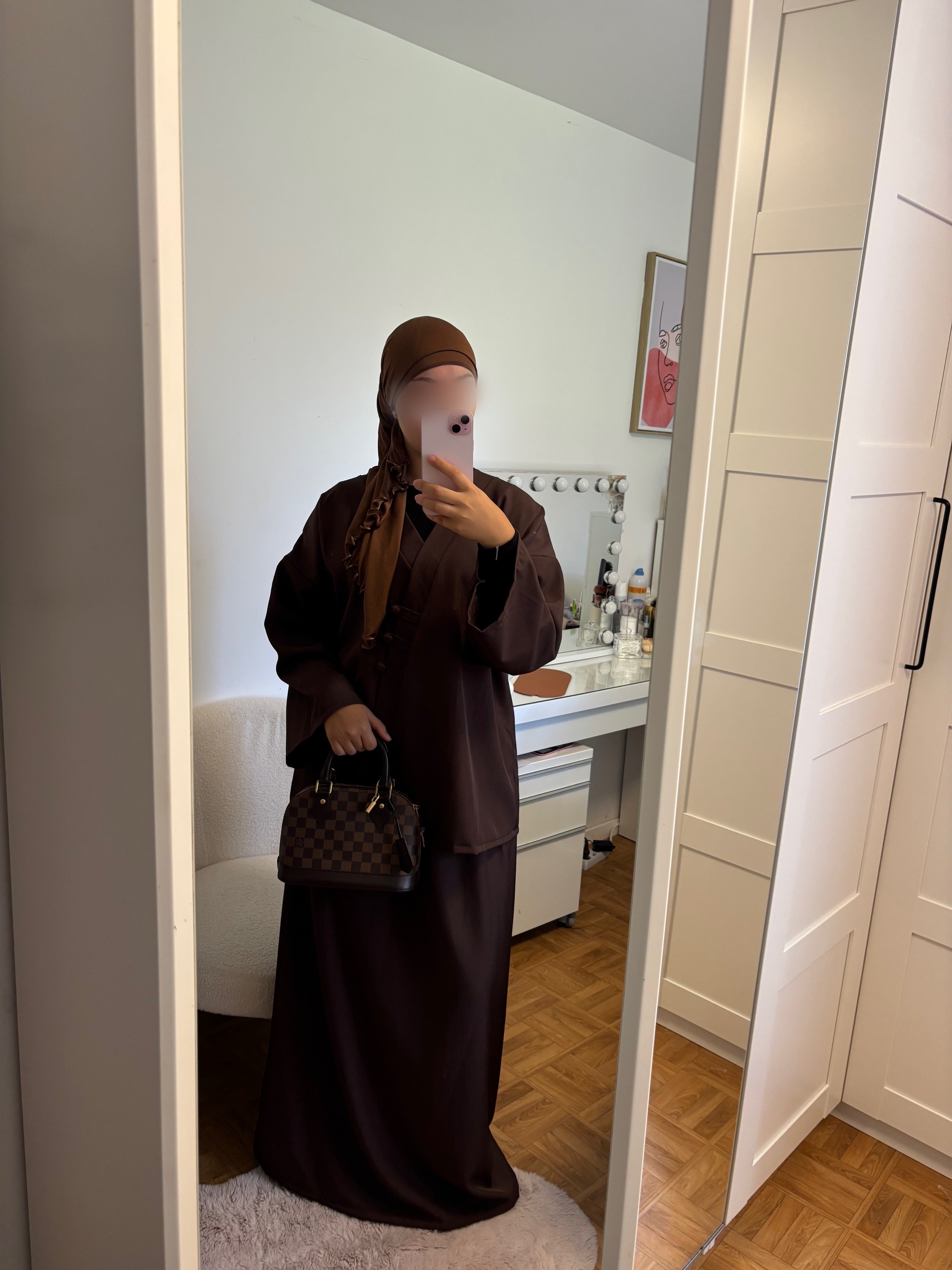 Ensemble jupe marron
