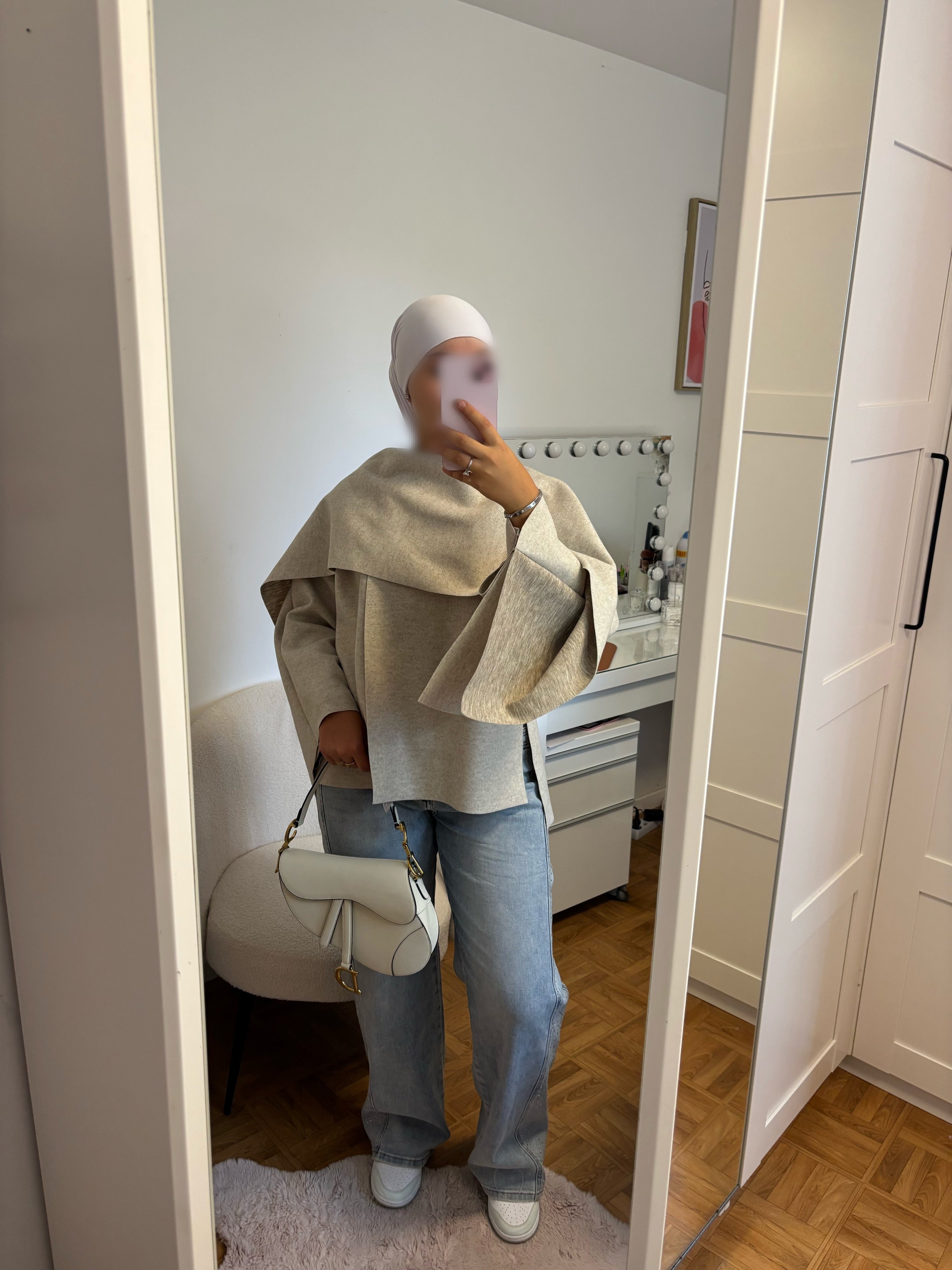 Poncho beige