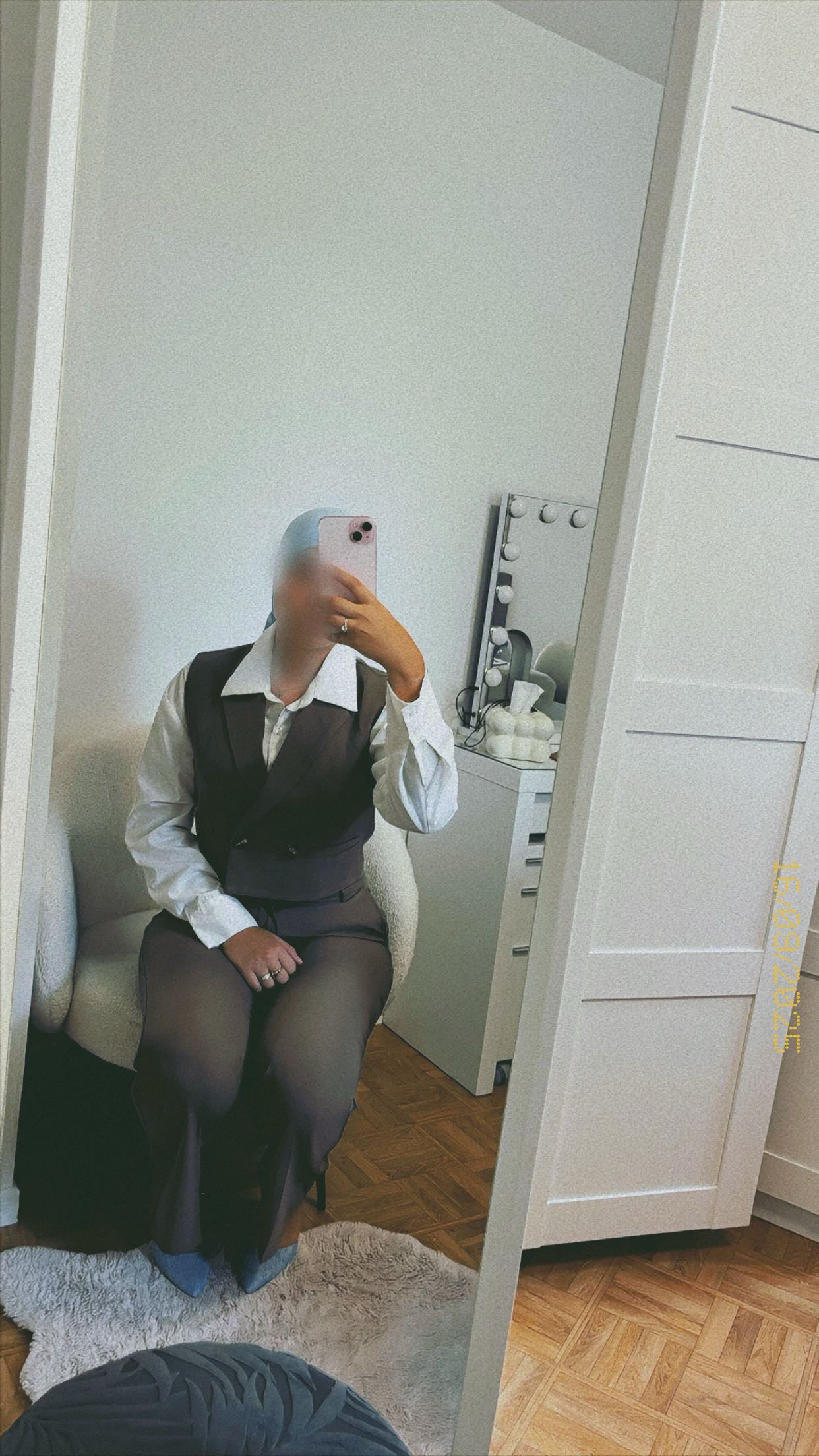 Haut blazer Manches Courtes