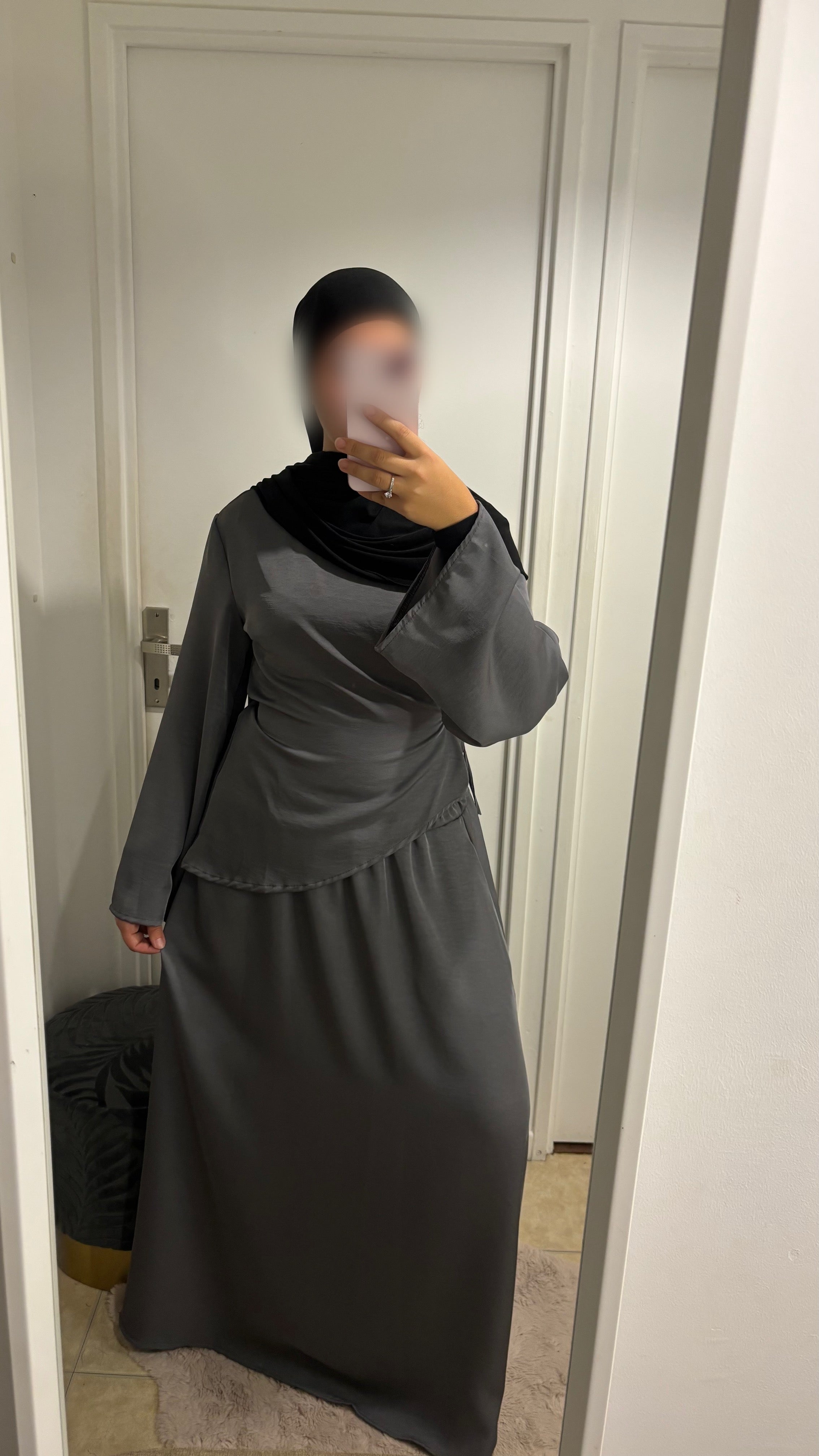 Ensemble Jupe Satiné